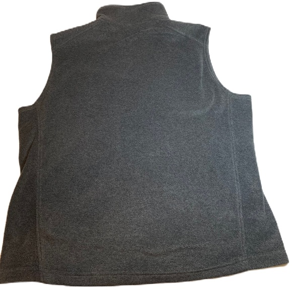Columbia Mens Full Zip Sleeveless Pockets Fleece Vest Gray L. EUC - Picture 2 of 8
